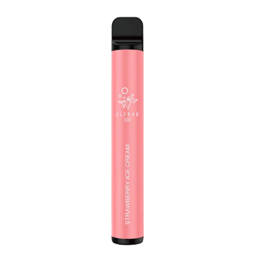 Elf Bar Strawberry Ice Cream Nicotine Free Disposable Vape 