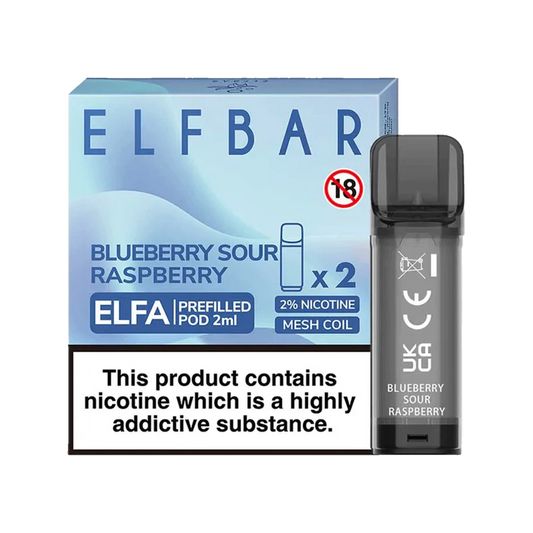 Elfa Prefilled Pod Elf Bar Blueberry Sour Raspberry