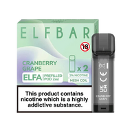 Elfa Prefilled Pod Elf Bar Cranberry Grape